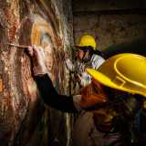 L�immagine della Madonna del Segno � stata restaurata grazie a una convezione sottoscritta con l�Universit� di Bari e sotto la supervisione della Soprintendenza